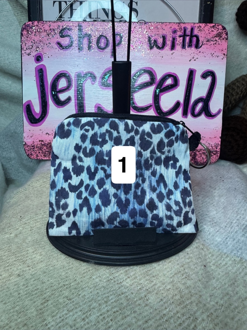 Leopard Print Coin Pouch -